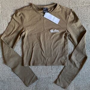 Urban Outfitters Long Sleeve Cropped T-Shirt